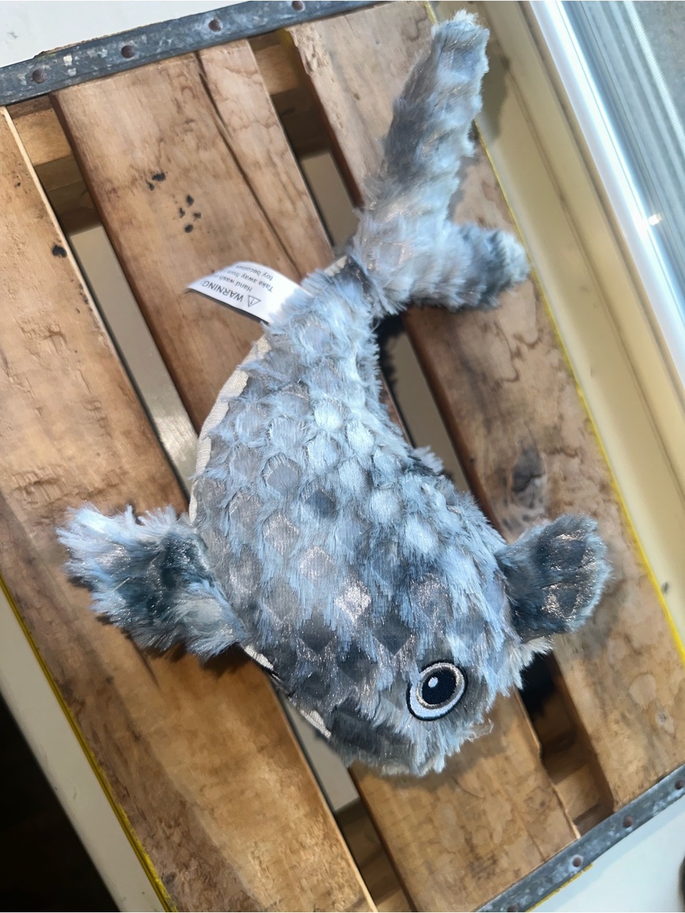 Shark Plush Dog Toy ~ New - Picture 2 of 5